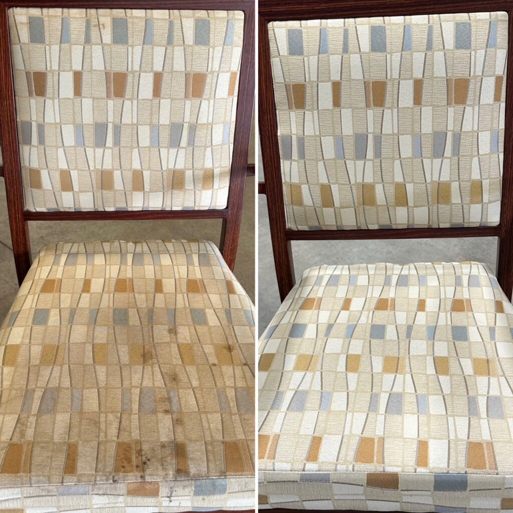 Chair Before & After Upholstery Cleaning in Rochester, NY
